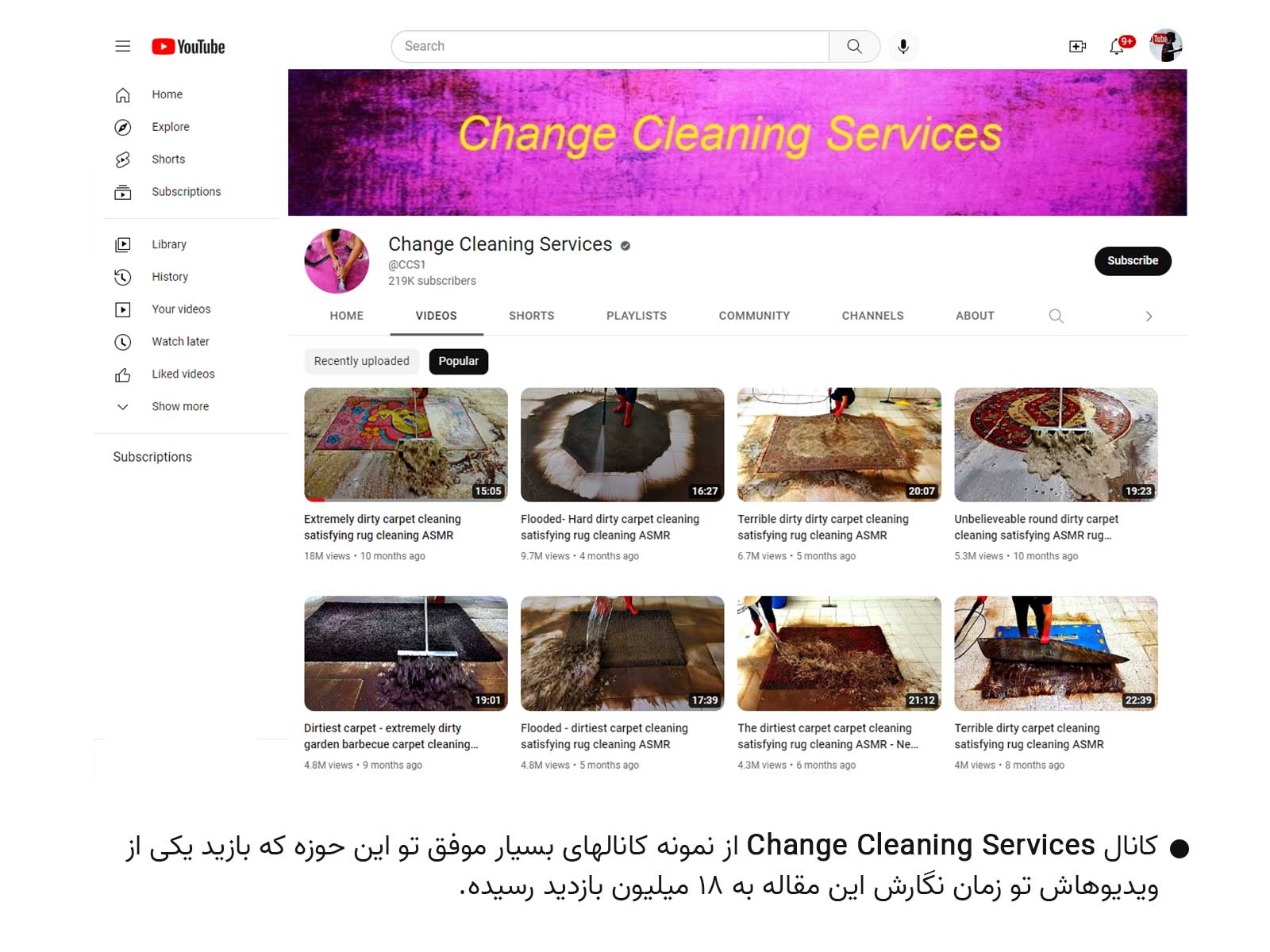 ایده شستن فرش برای کسب درآمد از یوتیوب - رامون طالع