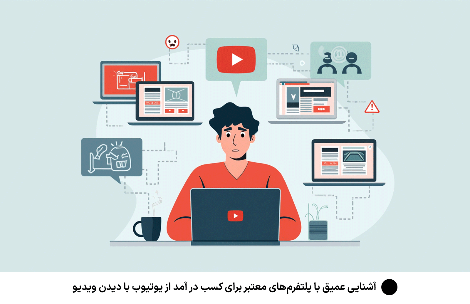 آشنایی عمیق با پلتفرم‌های معتبر برای کسب در آمد از یوتیوب با دیدن ویدیو