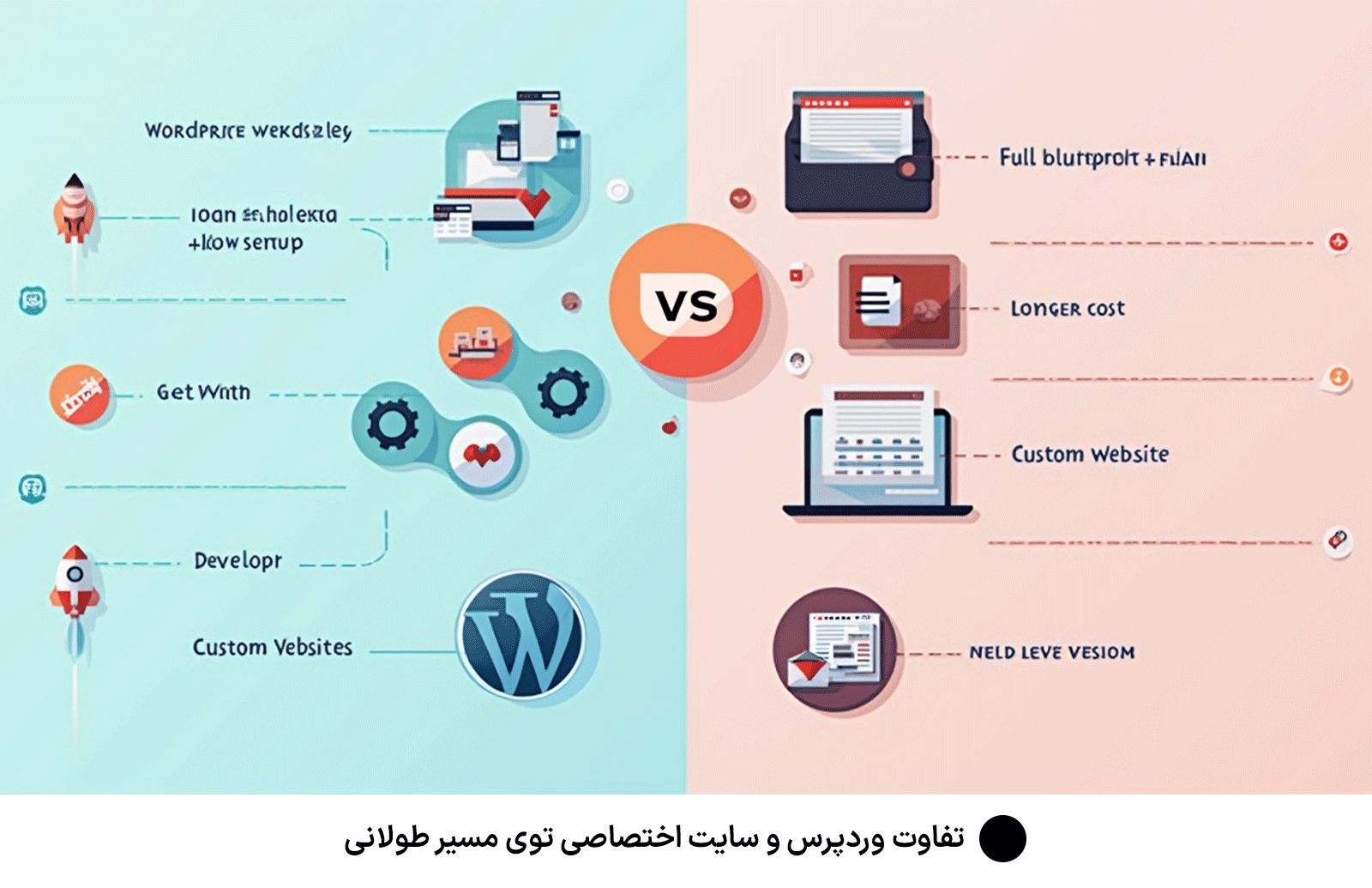 تفاوت وردپرس و سایت اختصاصی توی مسیر طولانی