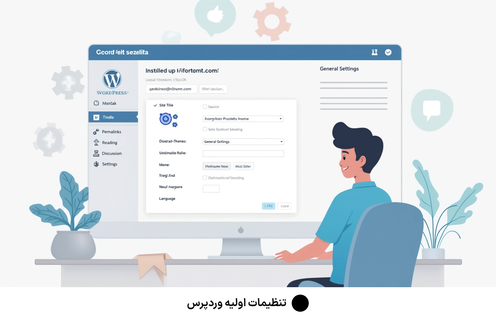 تنظیمات اولیه وردپرس