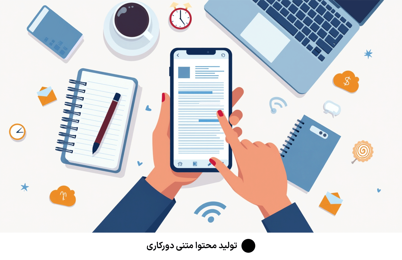 تولید محتوا متنی دورکاری
