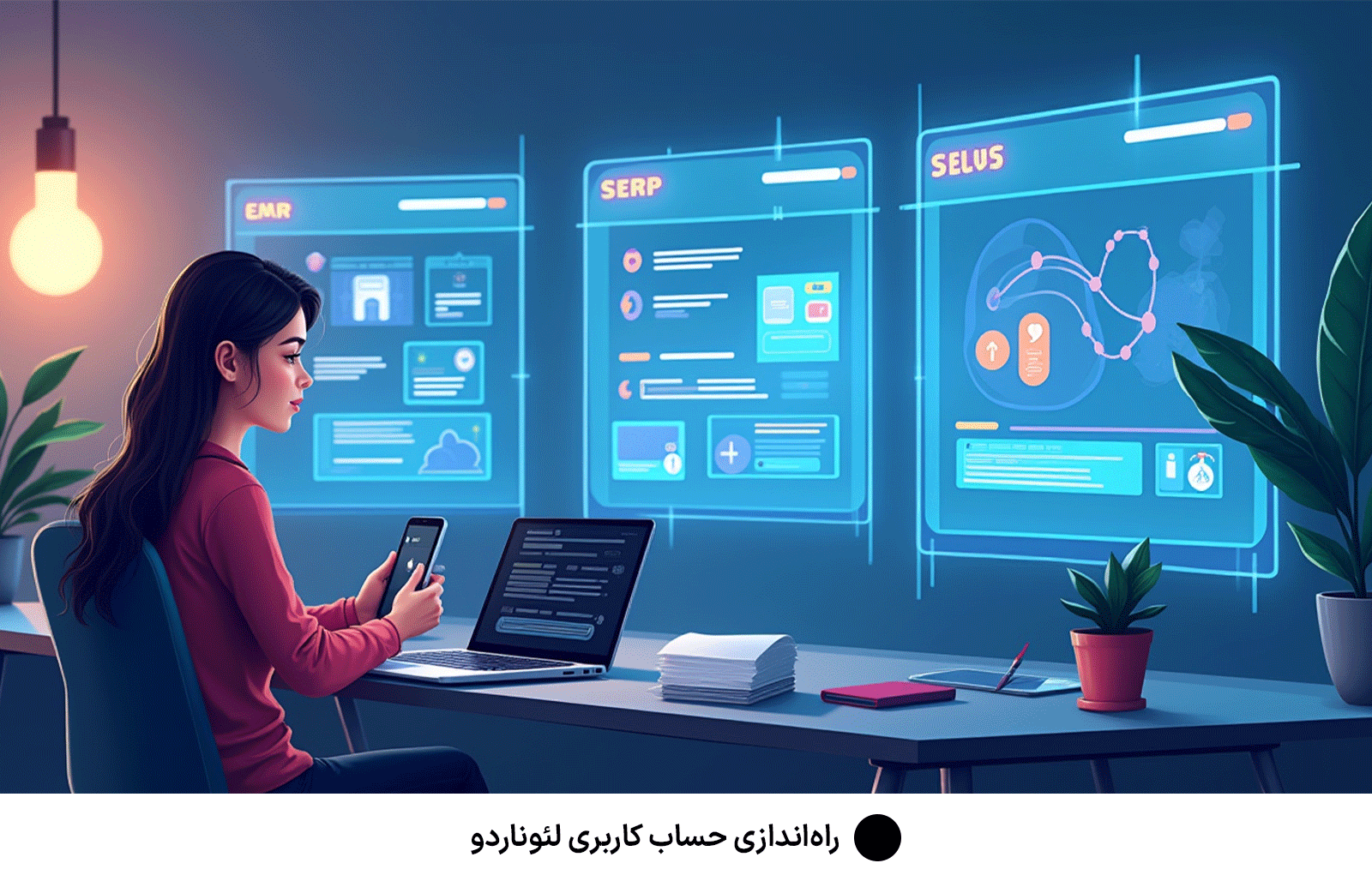 راه‌اندازی حساب کاربری لئوناردو