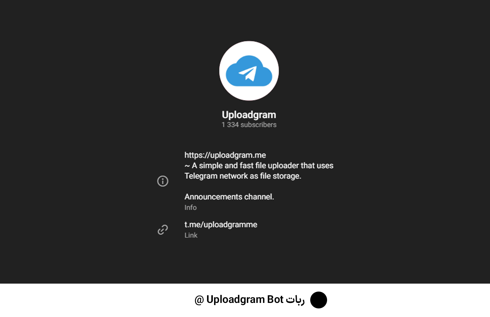 ربات Uploadgram Bot