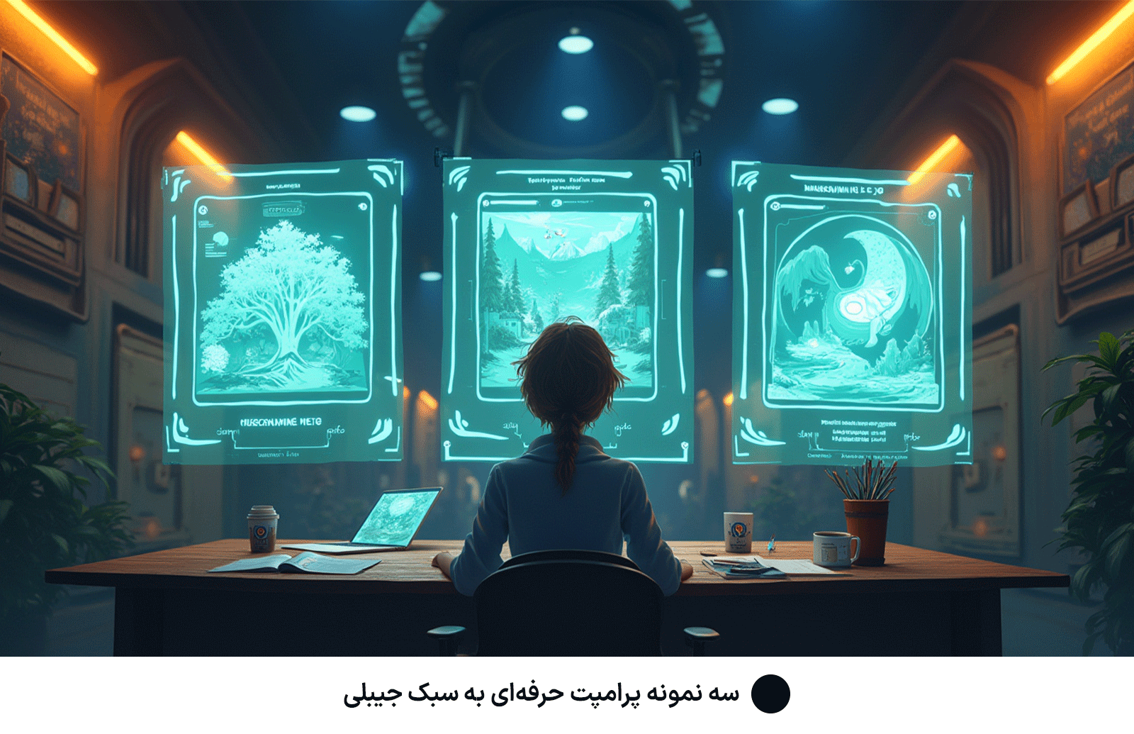 سه نمونه پرامپت حرفه‌ای به سبک جیبلی
