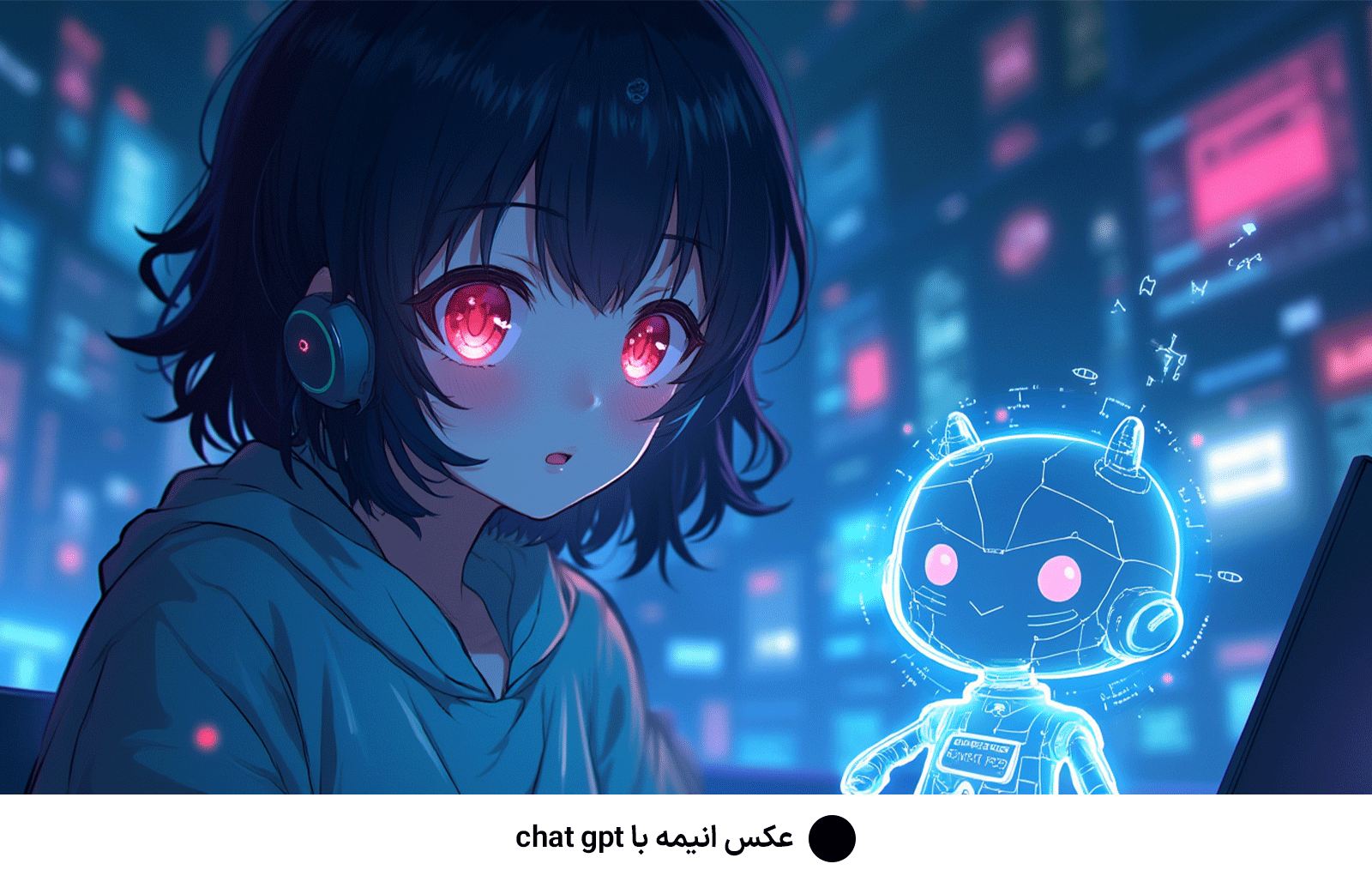 عکس انیمه با chat gpt
