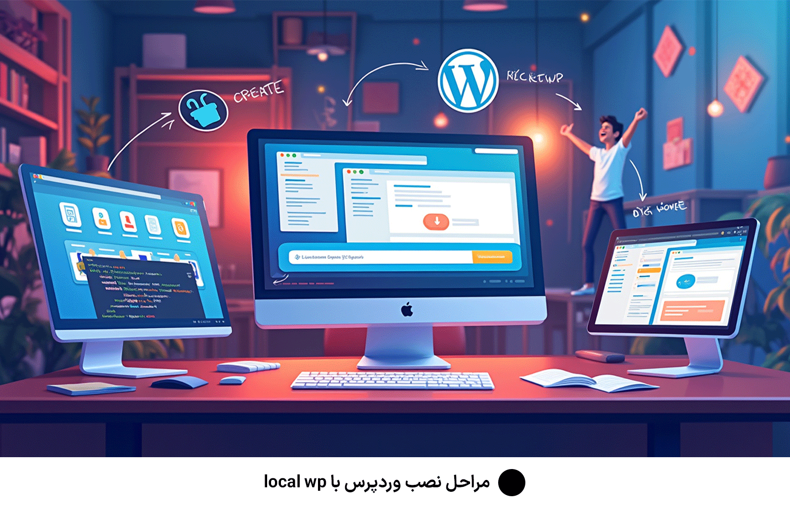 مراحل نصب وردپرس با local wp