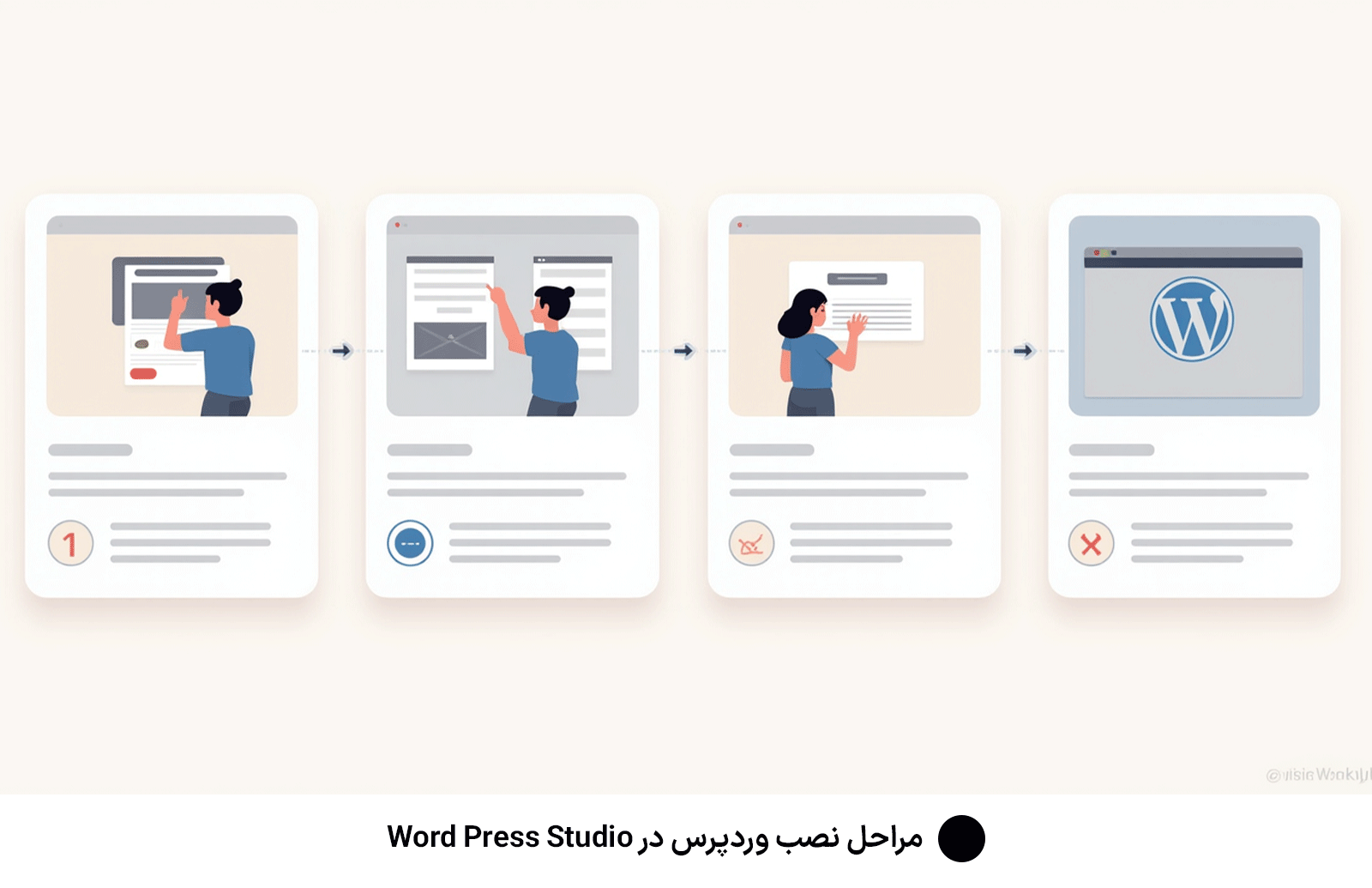 مراحل نصب وردپرس در Word Press Studio