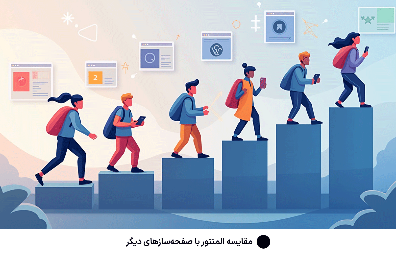 مقایسه المنتور با صفحه‌سازهای دیگر