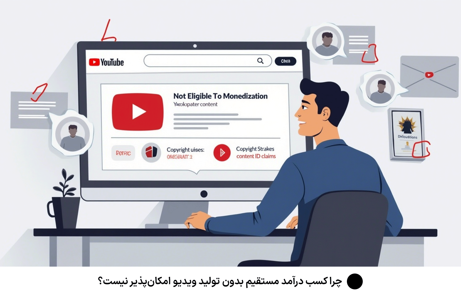 چرا کسب درآمد مستقیم بدون تولید ویدیو امکان‌پذیر نیست؟
