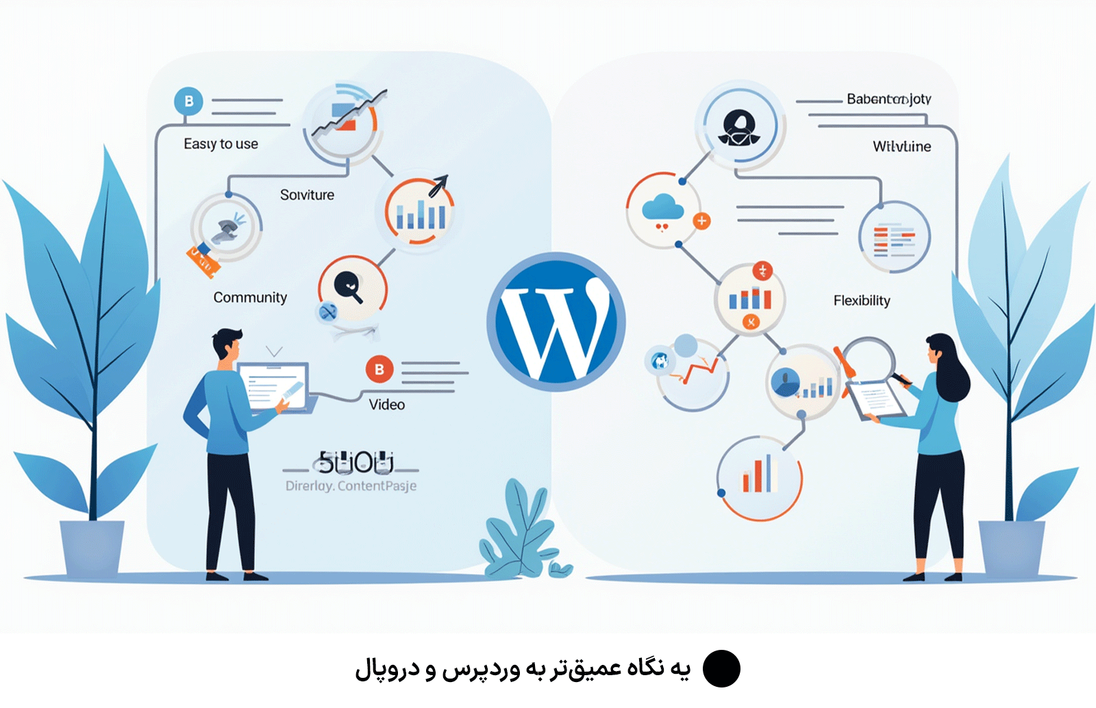 یه نگاه عمیق‌تر به وردپرس و دروپال