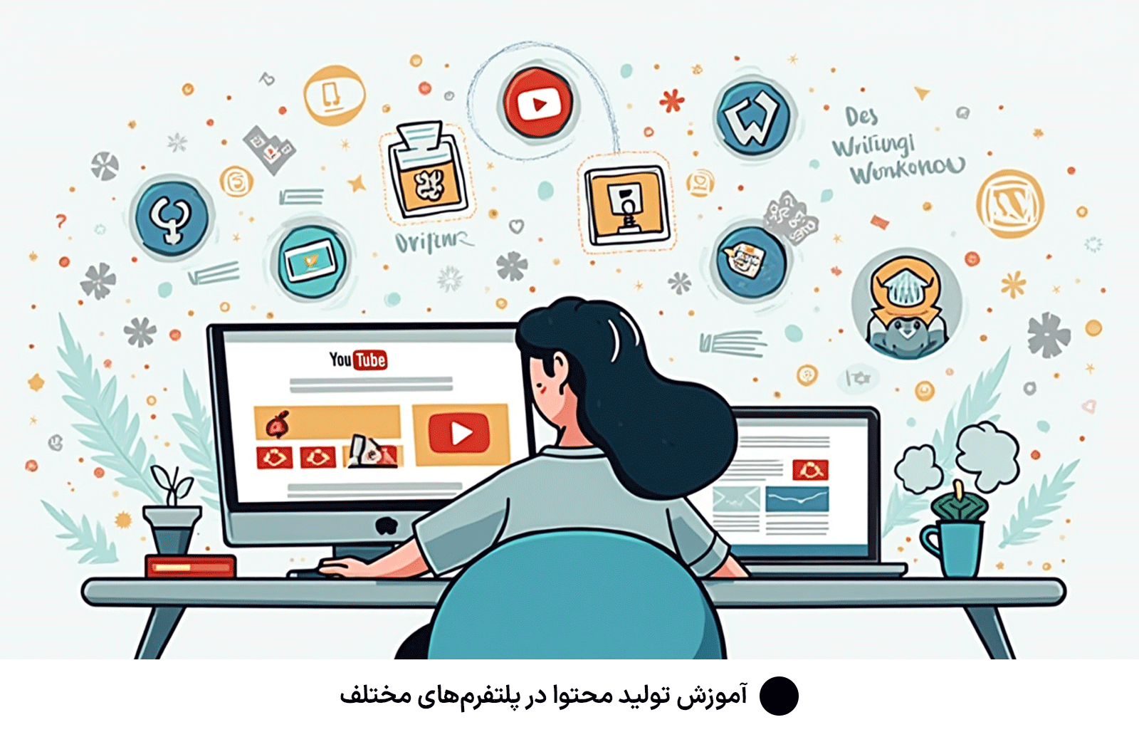 آموزش تولید محتوا در پلتفرم‌های مختلف