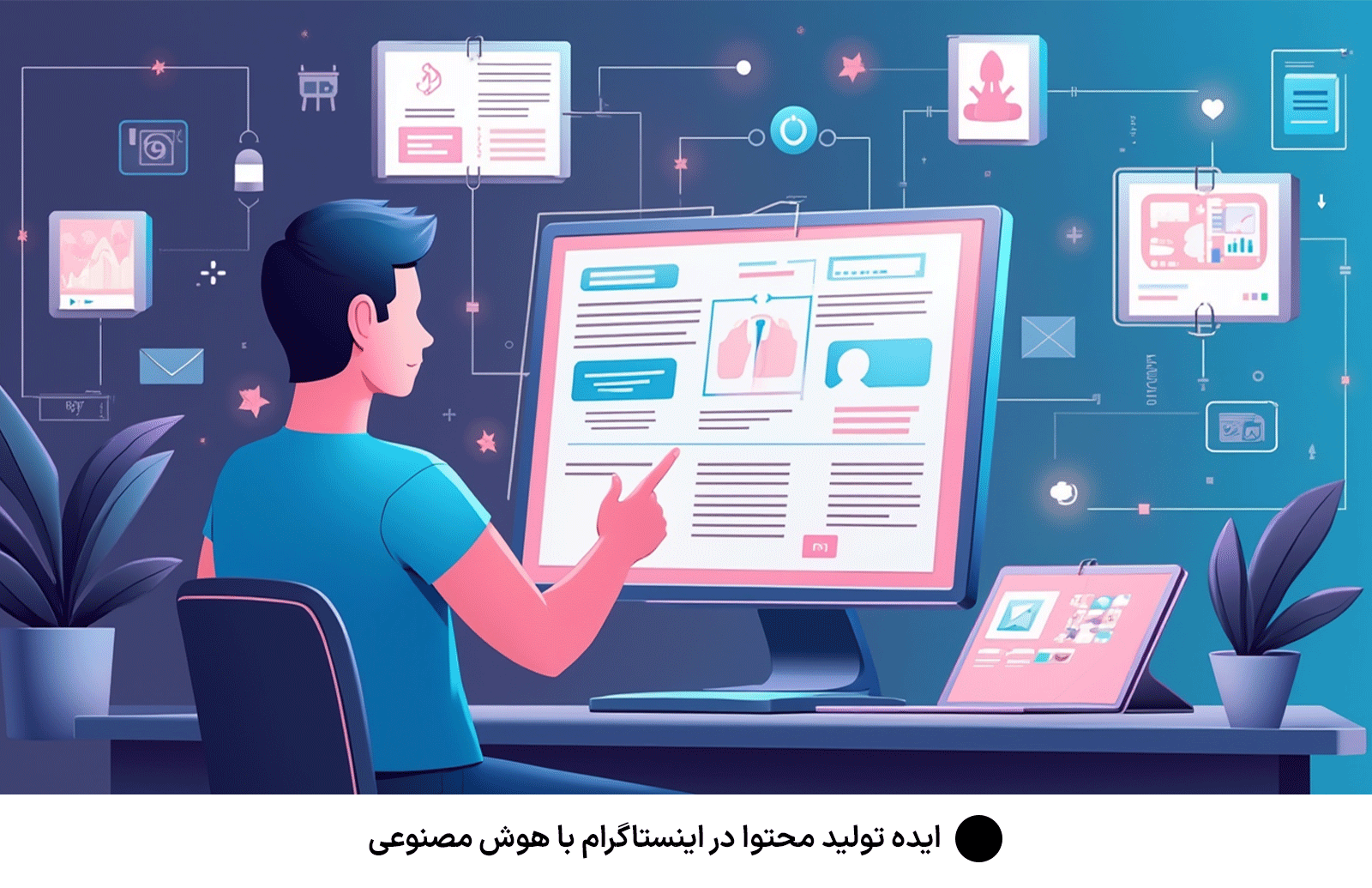 ایده تولید محتوا در اینستاگرام با هوش مصنوعی