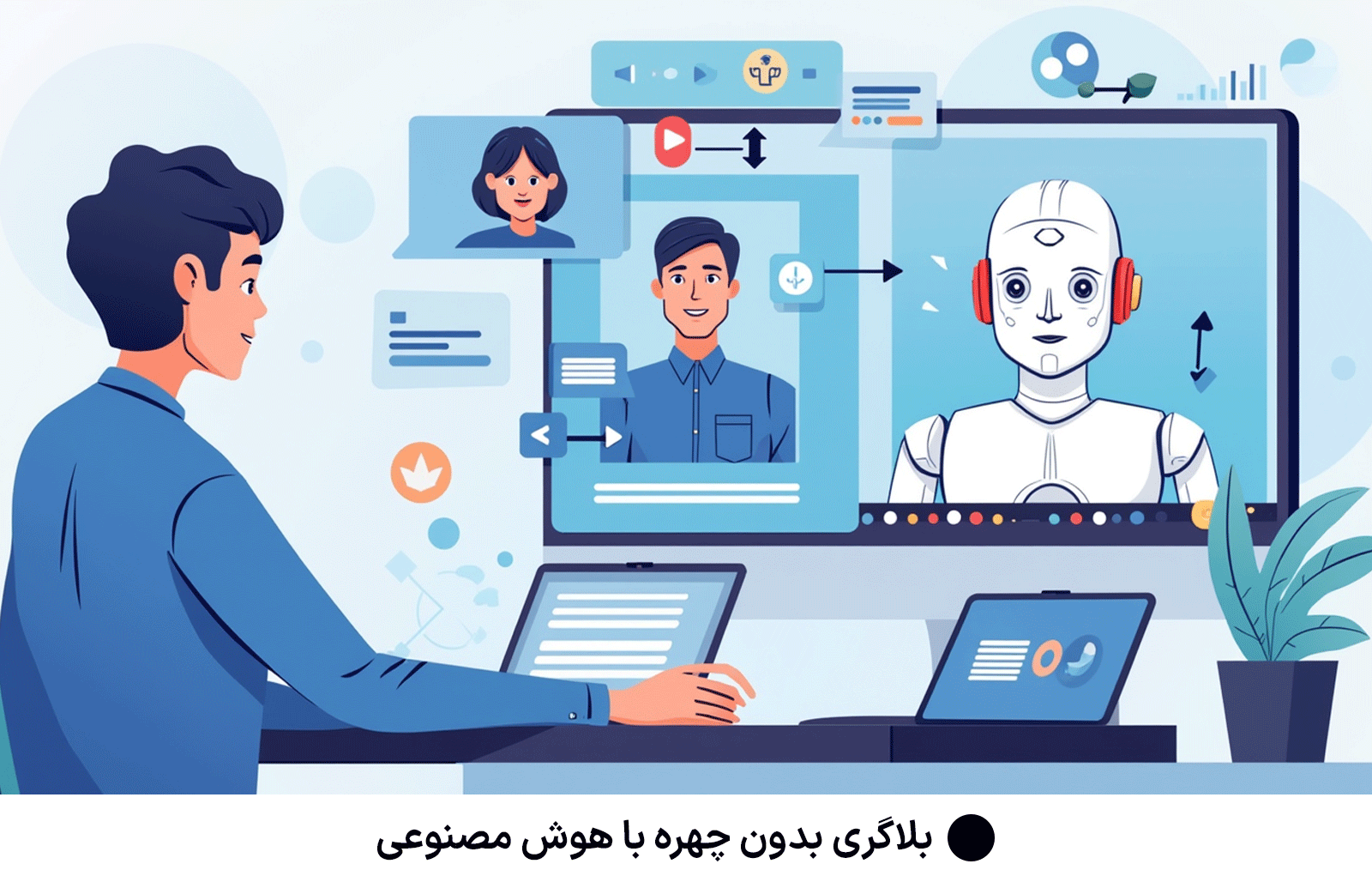 بلاگری بدون چهره با هوش مصنوعی