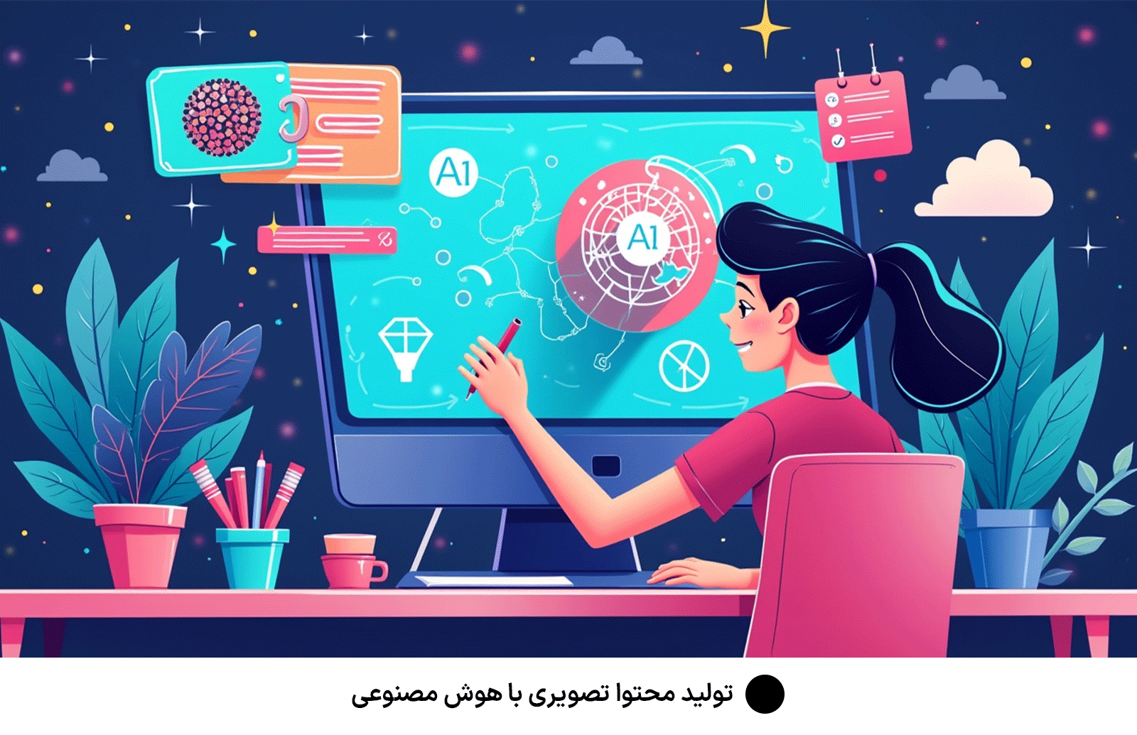 تولید محتوا تصویری با هوش مصنوعی