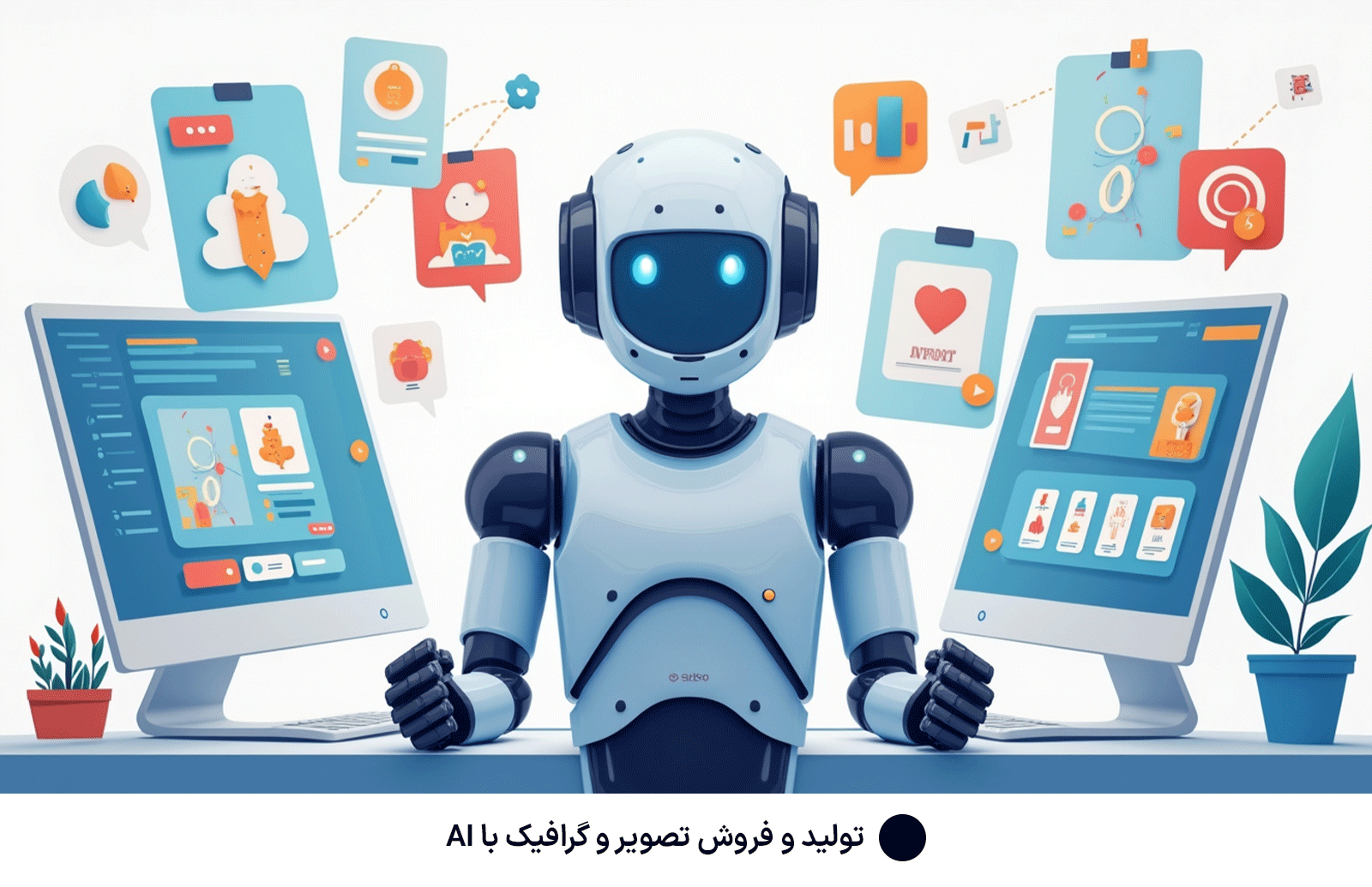 تولید و فروش تصویر و گرافیک با AI