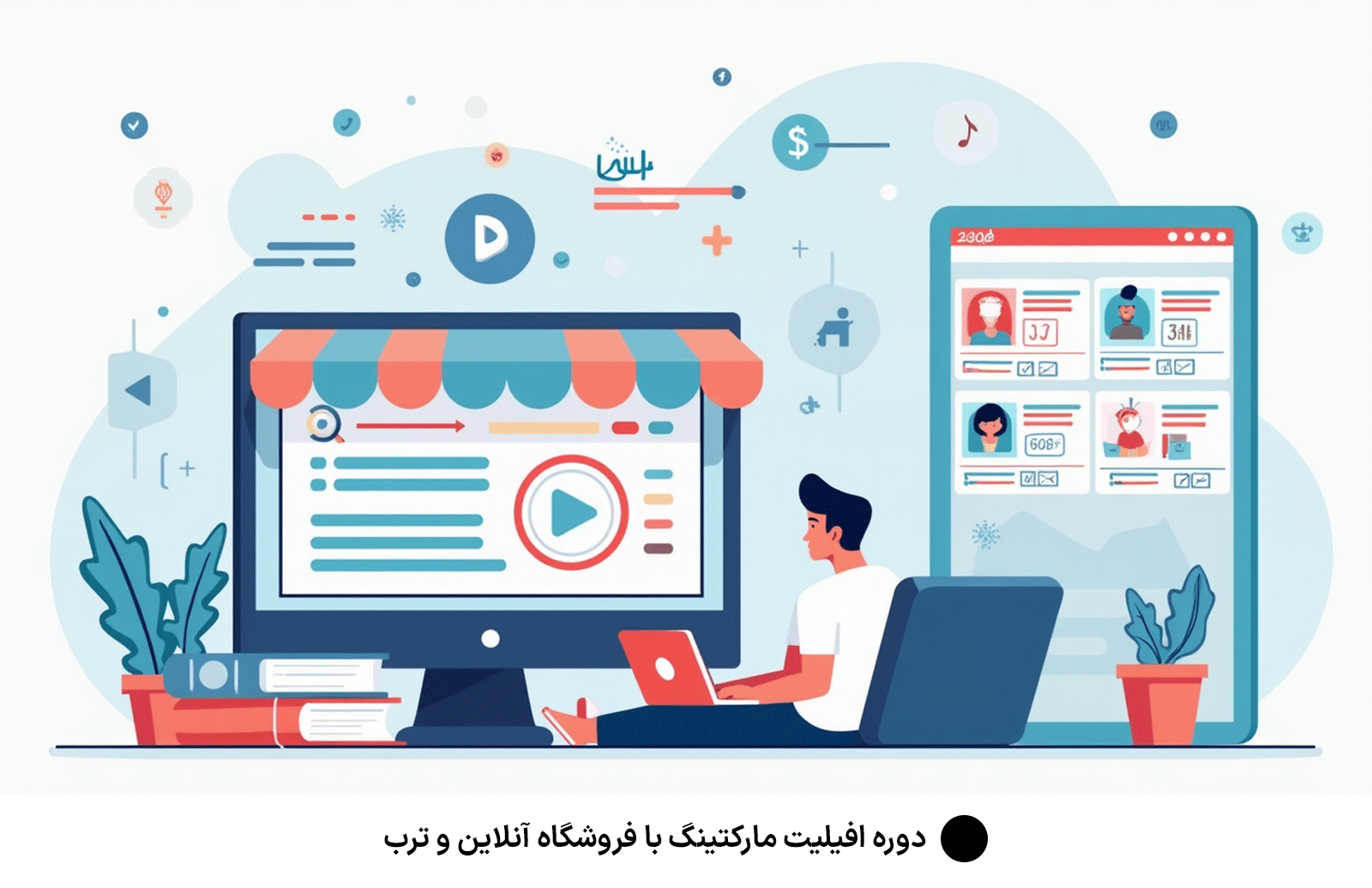 دوره افیلیت مارکتینگ با فروشگاه آنلاین و ترب