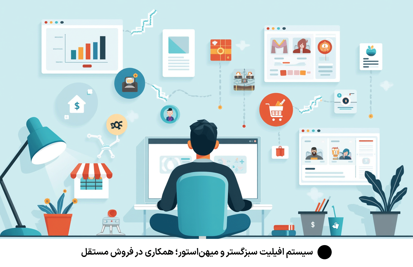 سیستم افیلیت سبزگستر و میهن‌استور؛ همکاری در فروش مستقل