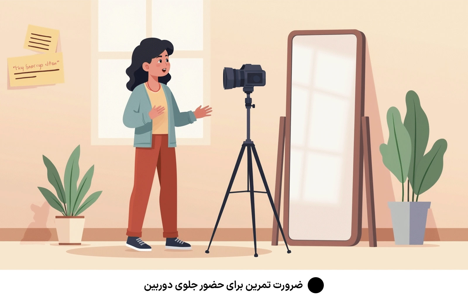 ضرورت تمرین برای حضور جلوی دوربین