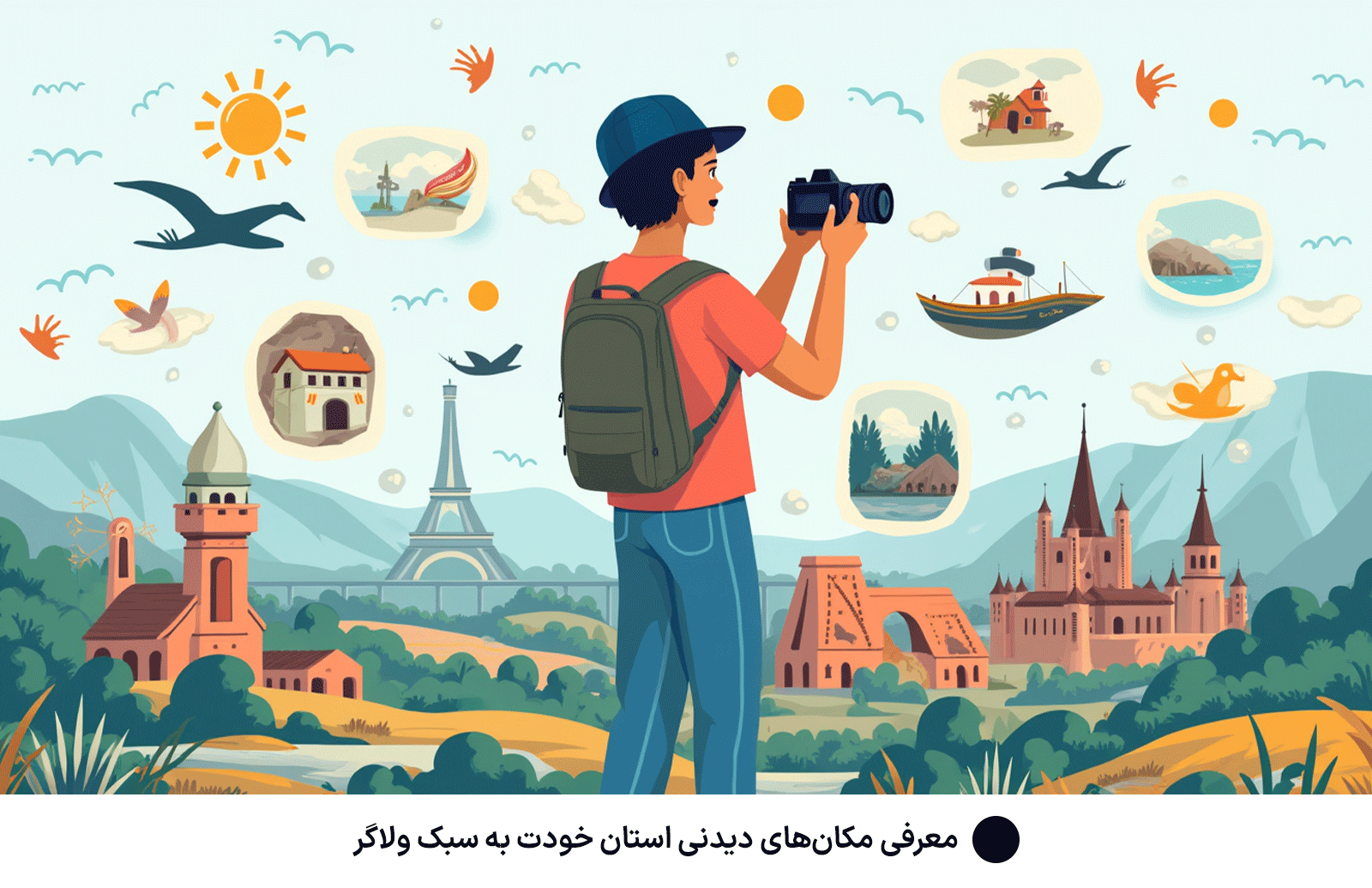 معرفی مکان‌های دیدنی استان خودت به سبک ولاگر