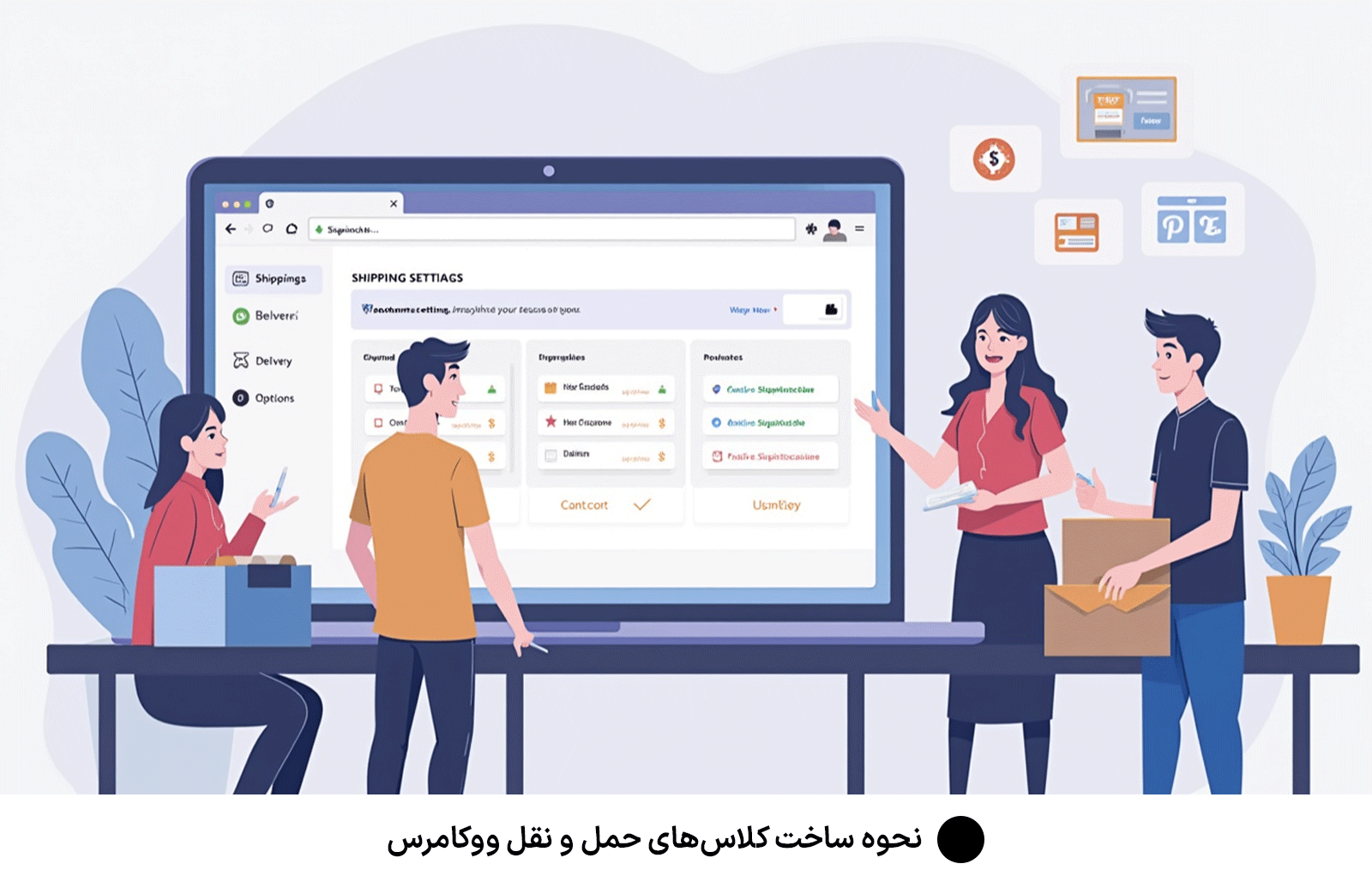 نحوه ساخت کلاس‌های حمل و نقل ووکامرس
