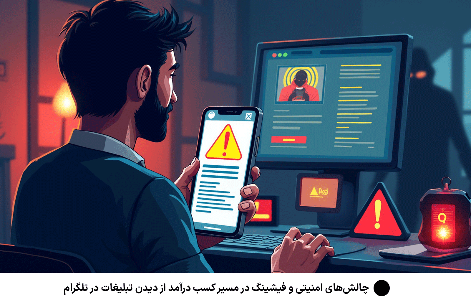 چالش‌های امنیتی و فیشینگ در مسیر کسب درآمد از دیدن تبلیغات در تلگرام