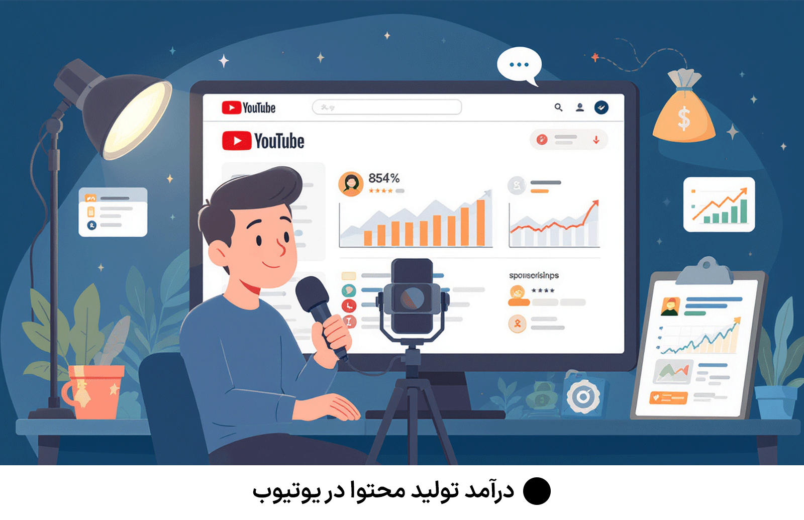 درآمد تولید محتوا در یوتیوب