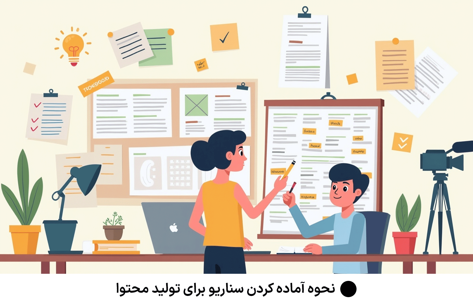نحوه آماده کردن سناریو برای تولید محتوا