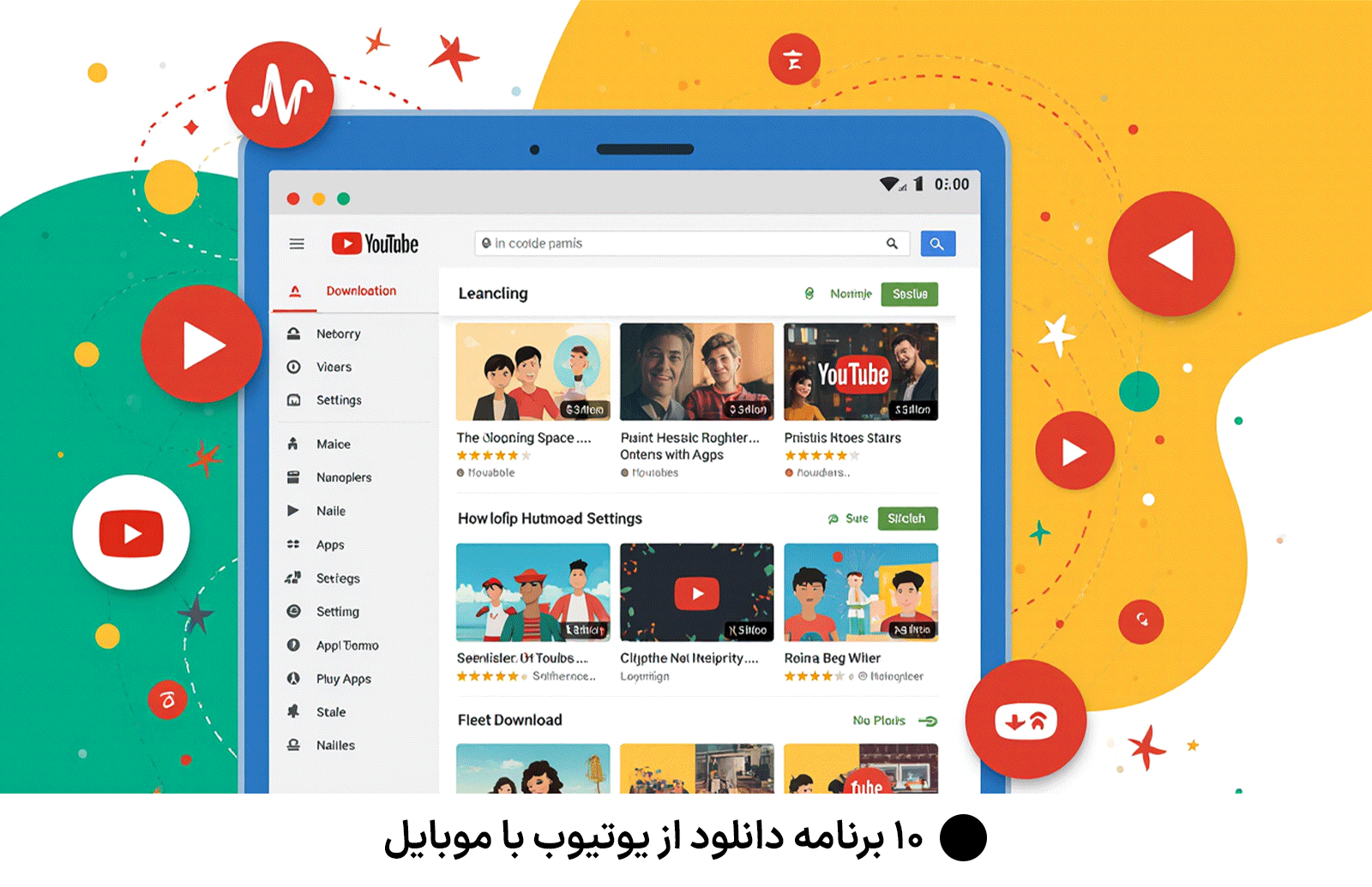۱۰ برنامه دانلود از یوتیوب از با موبایل