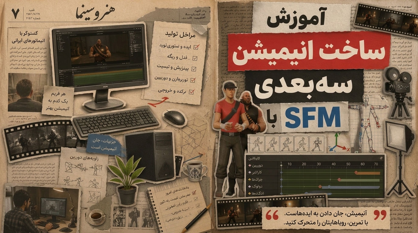 آموزش ساخت انیمیشن 3 بعدی با نرم افزار SFM